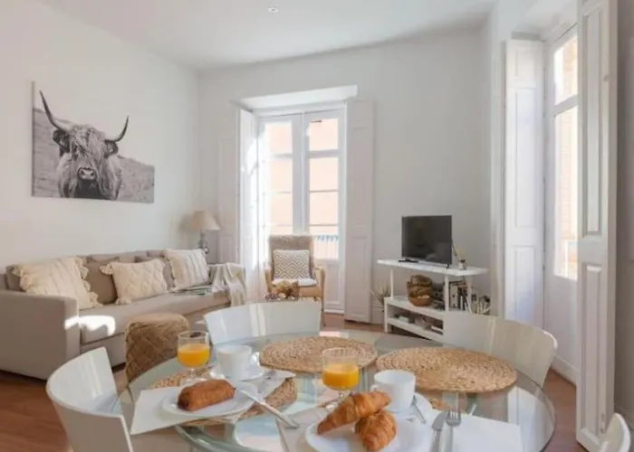 Chic Casa Cathedral At Calle Fresca 2-Bedroom Apartment In Malaga City Center