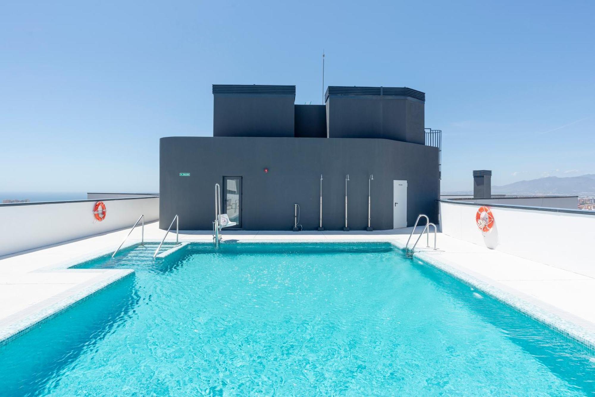Lägenhet Skyline Iv Pool & Coworking By Ele Málaga