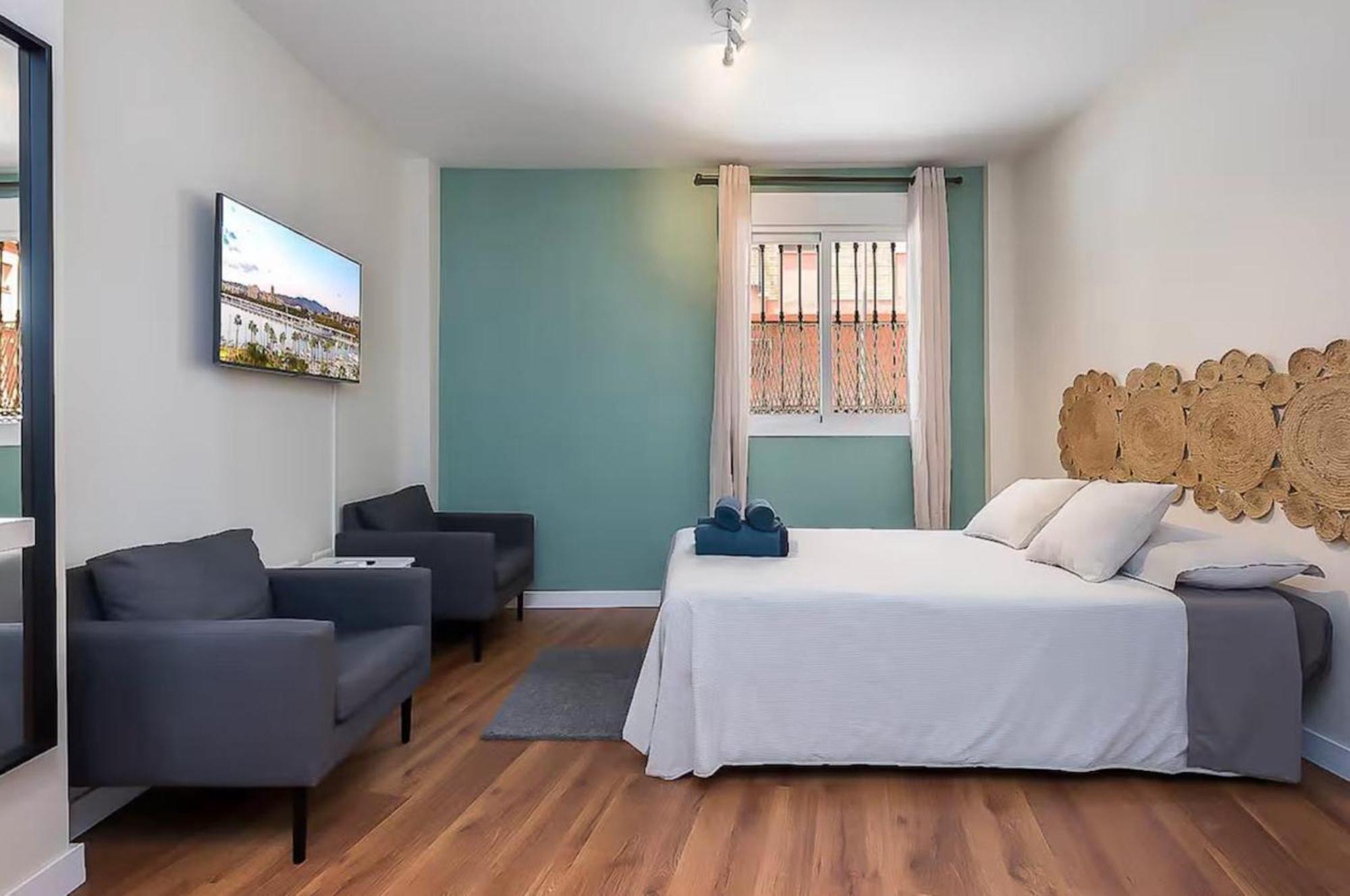 Apartamento H2m Ventura Jazmin Loft Smarttv & Aacc Near Centre Málaga