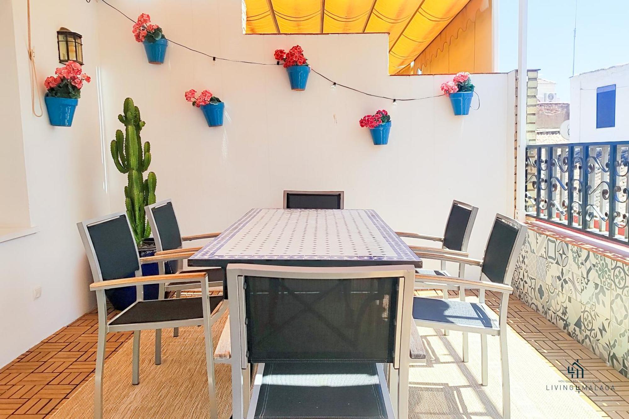 Lägenhet Living4malaga Sun&terrace Penthouse Málaga