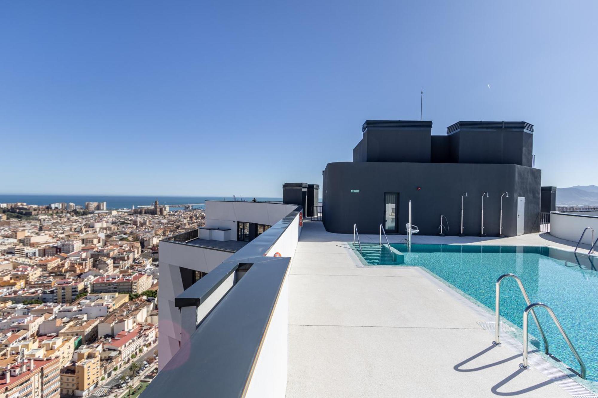 Appartamento Skyline 1 Pool & Parking Free Málaga