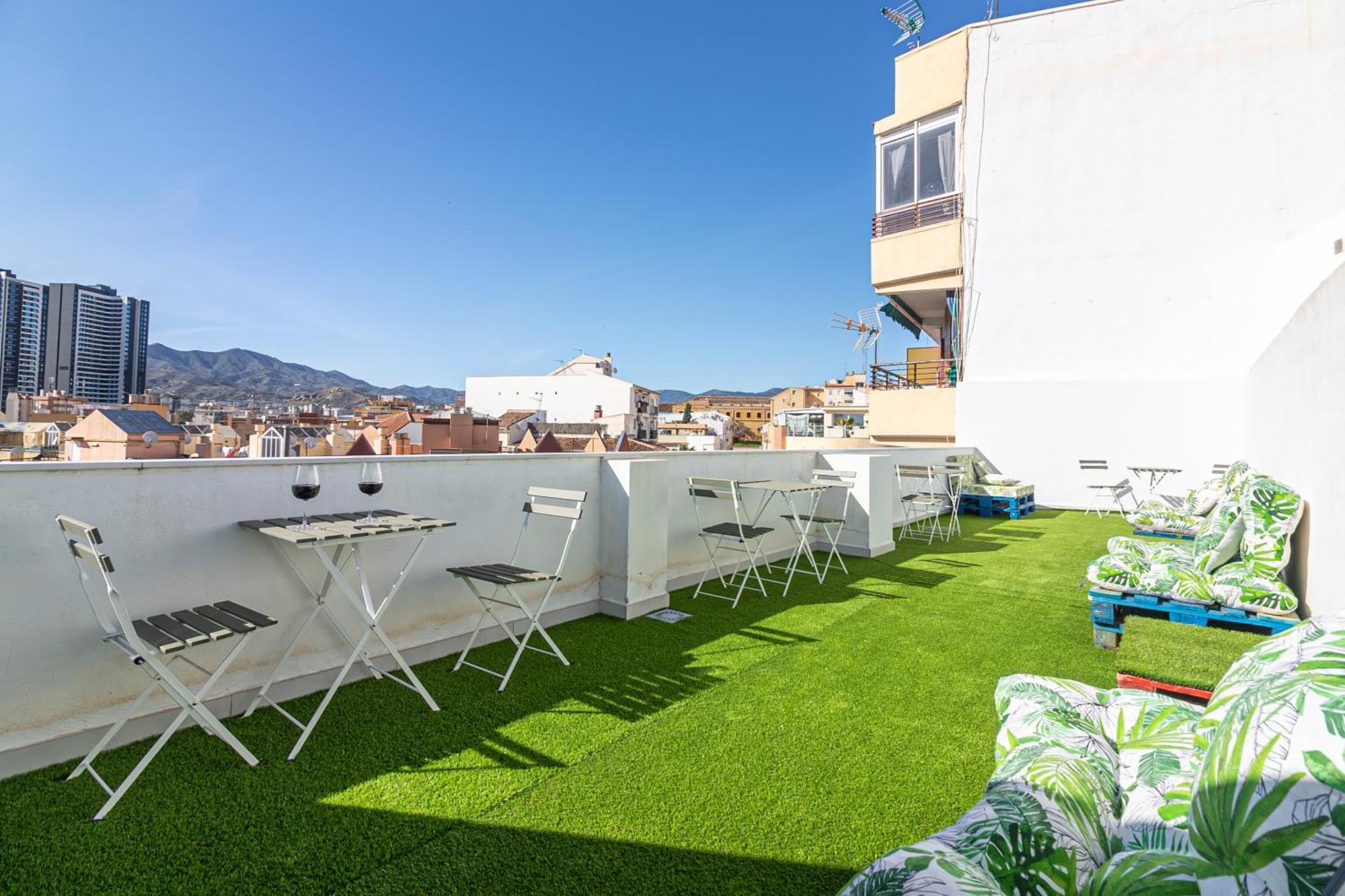 Center Flat Apart & Terrace By Koral * Malaga