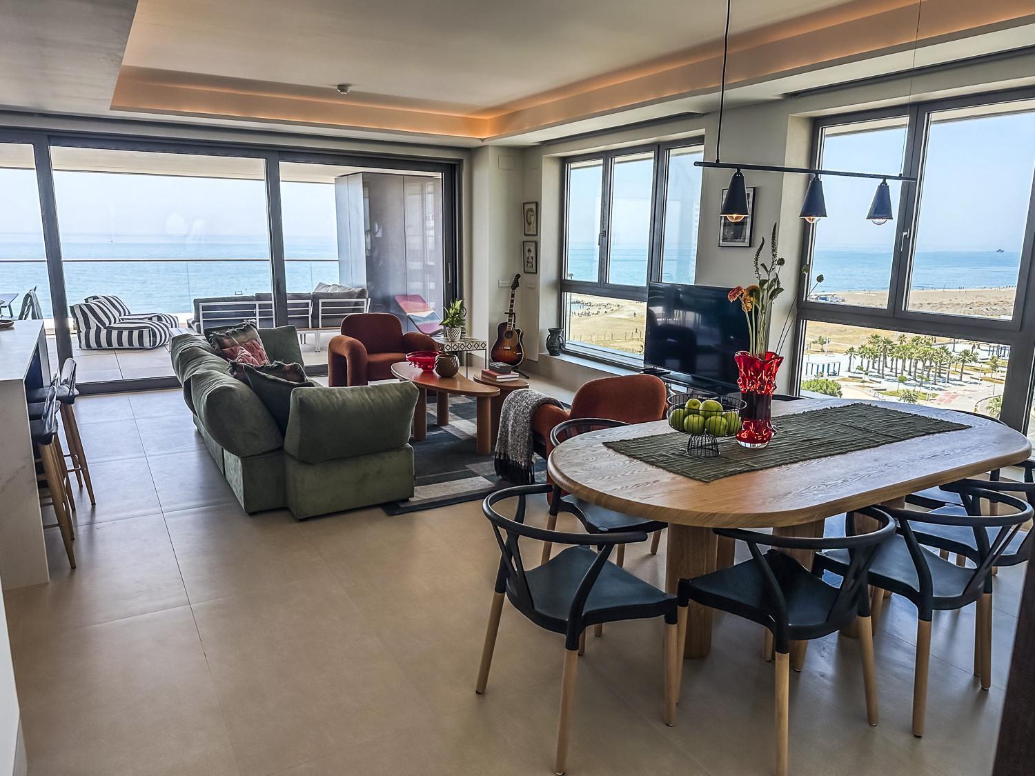 -malagasunapts-tower Living Sea Views Pool Gym Park Lejlighed Málaga