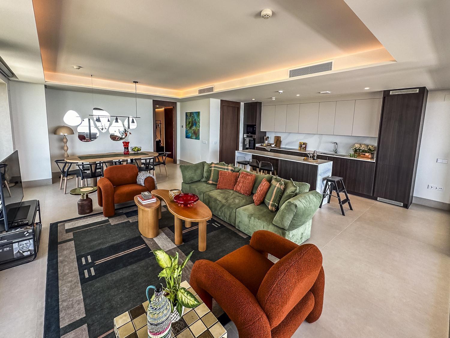 -malagasunapts-tower Living Sea Views Pool Gym Park Lejlighed Málaga