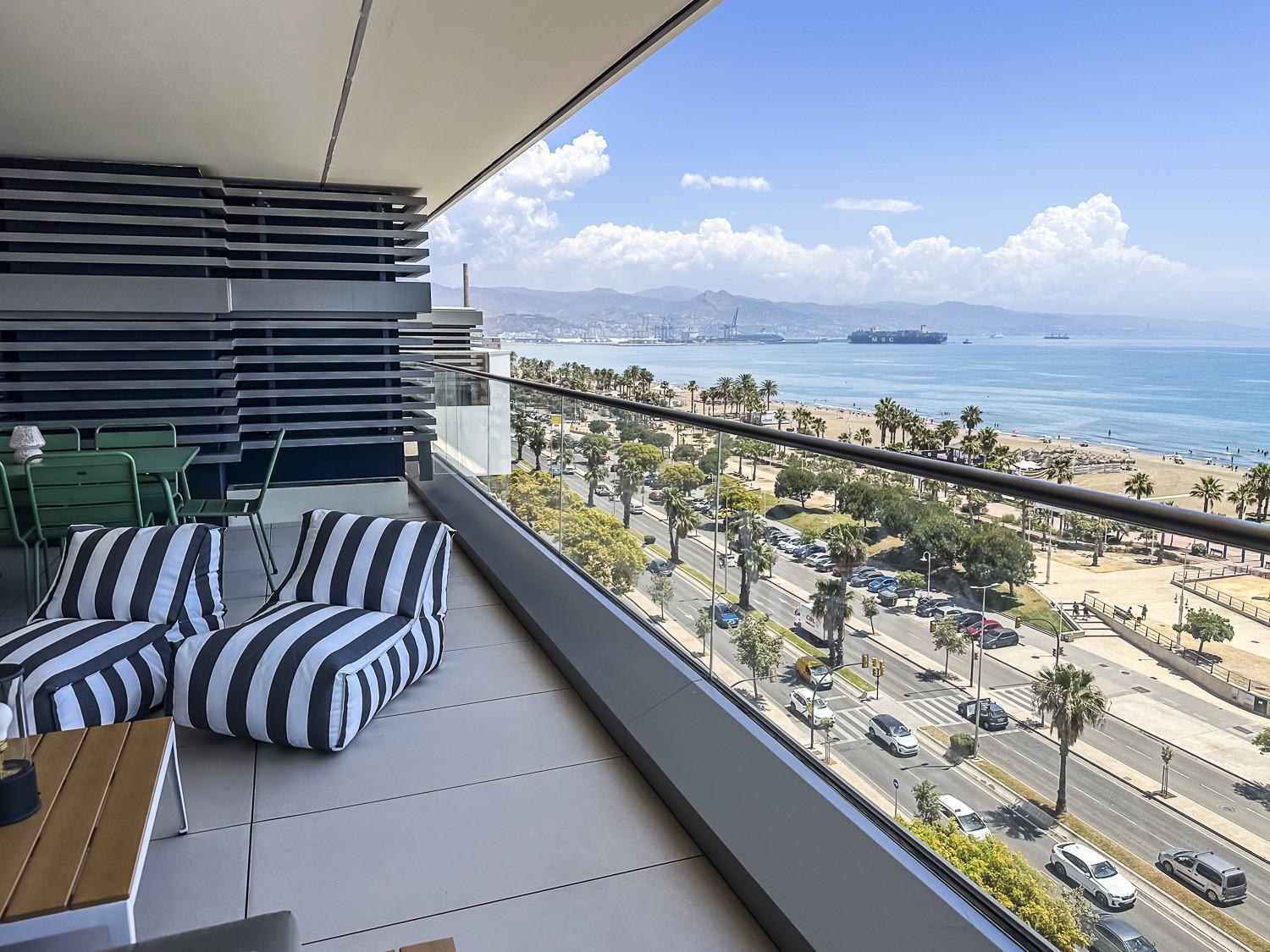 -malagasunapts-tower Living Sea Views Pool Gym Park Lejlighed *