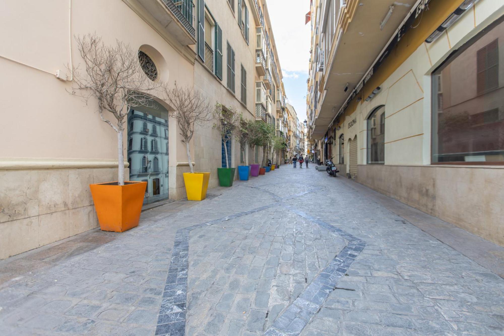 Homely San Juan De Letran Con Terraza Appartamento Málaga