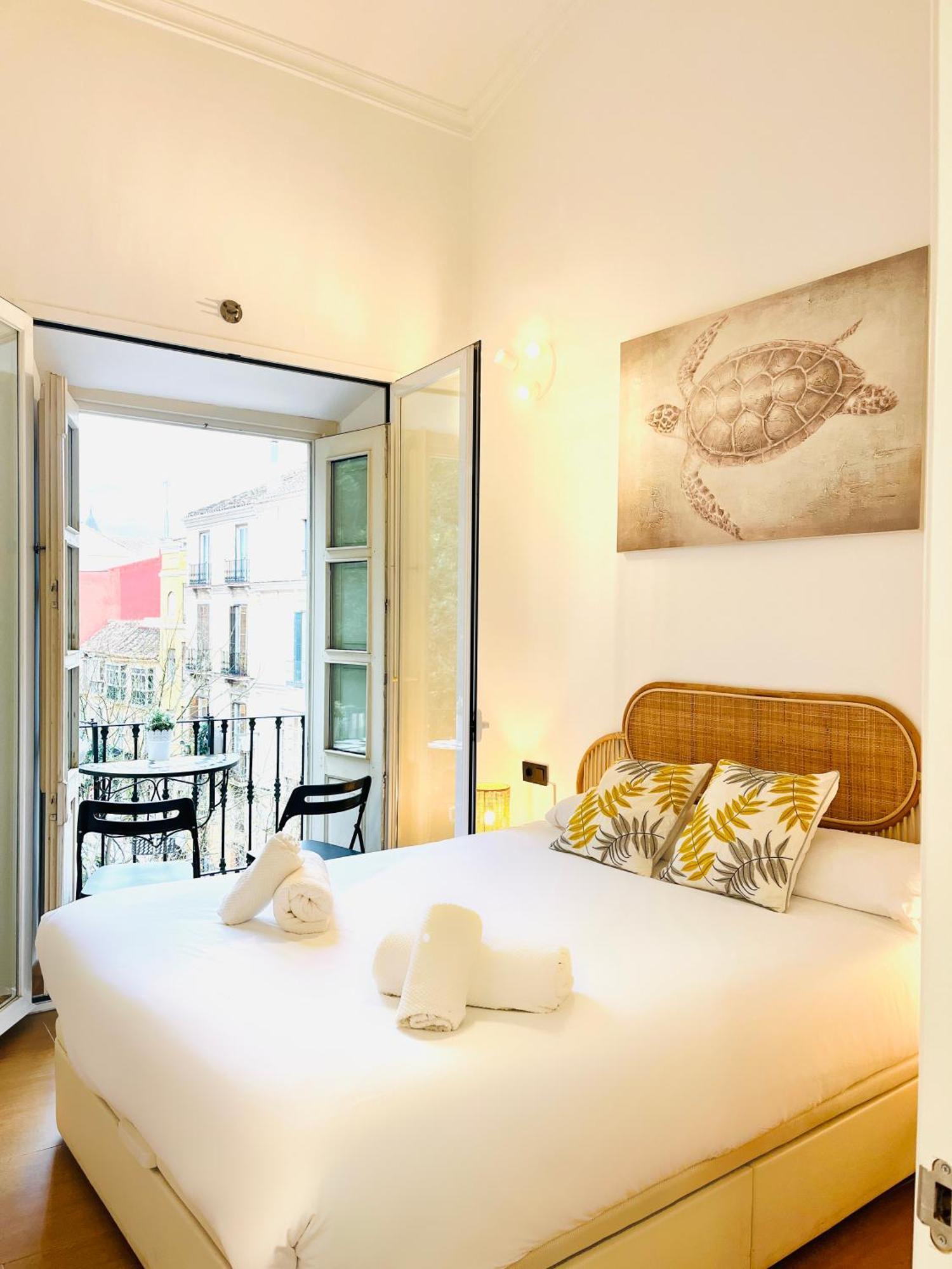 Lejlighed Bright And Cozy Duplex In The Heart Of Málaga