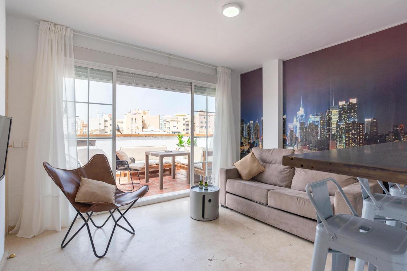 New Penthouse Gr3- Flat In Center With Cozy Terrace * Málaga