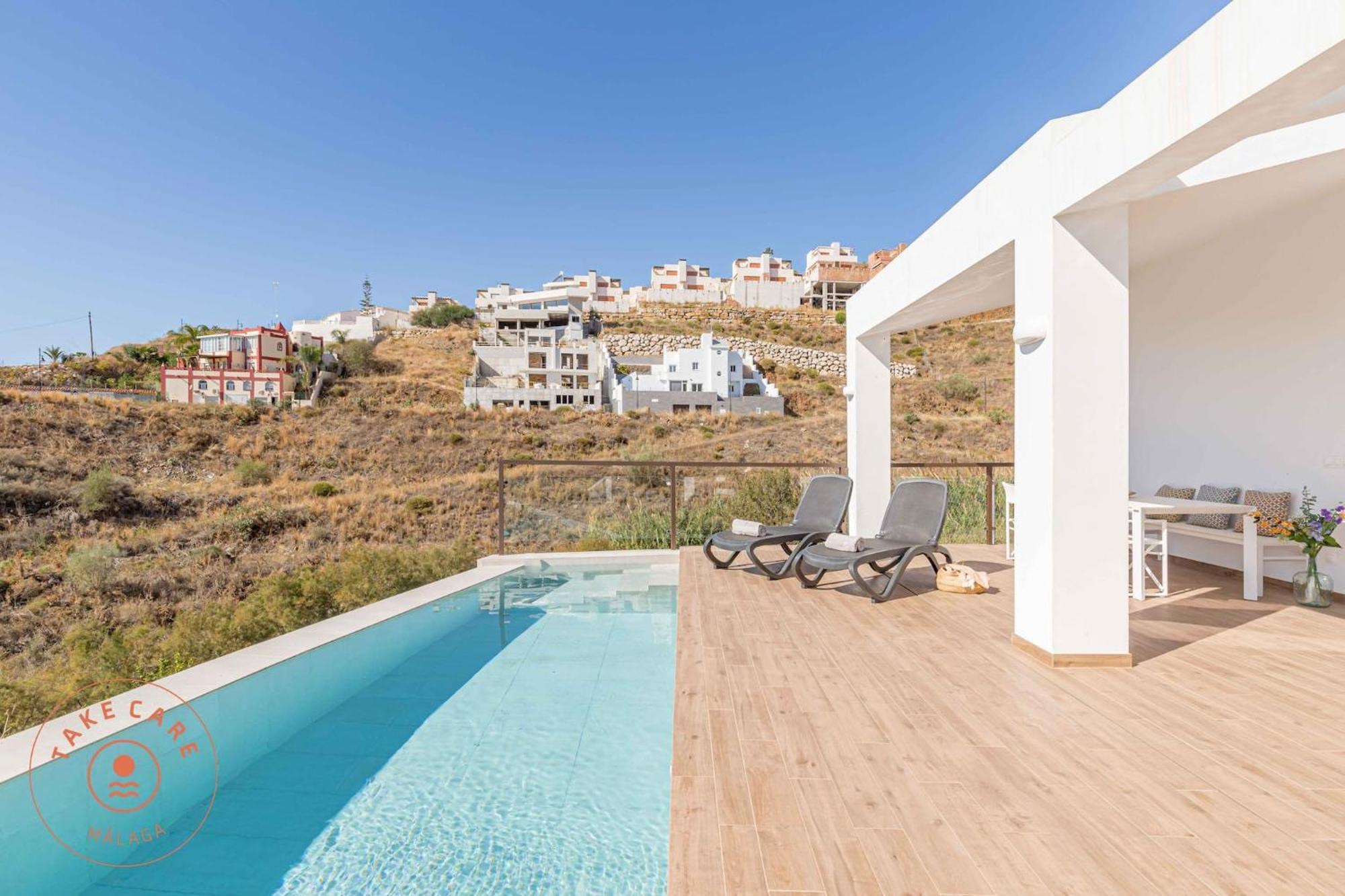 With Seaview In Torrox - Tcm Villaer Málaga