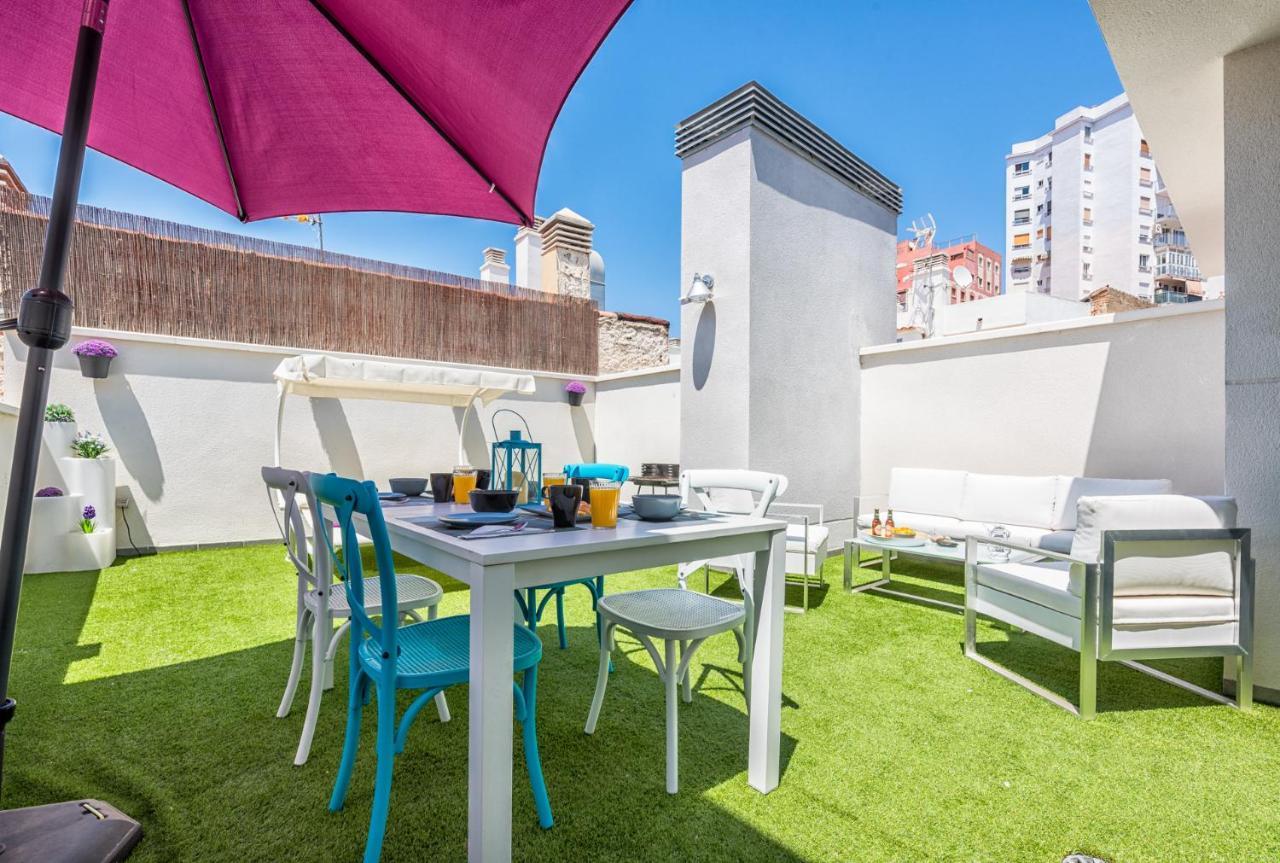 Apartamento Atico Con Terraza Ac 1Hab En El Centro Y Piscina Comunitaria