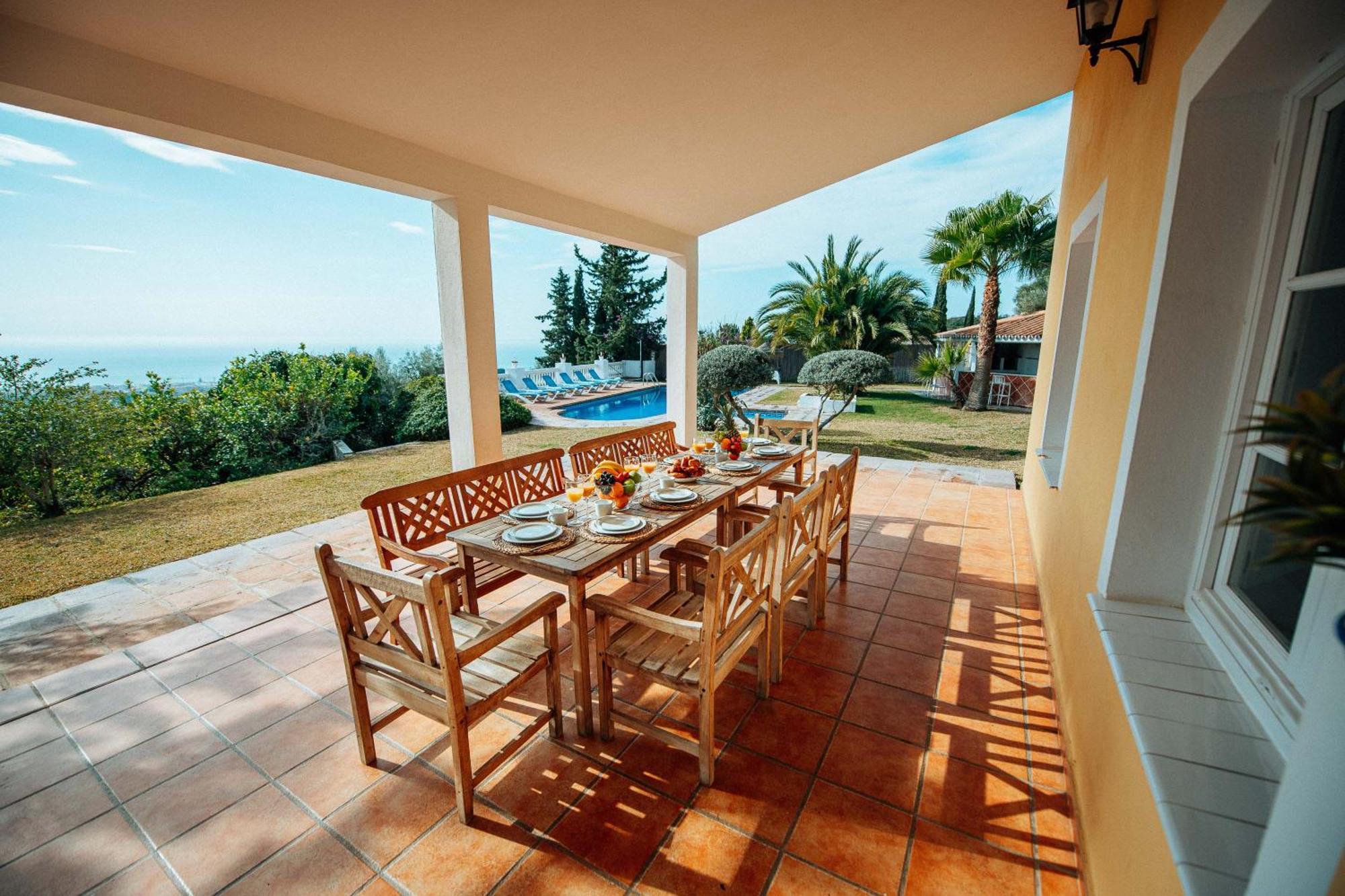 Gran Con Vistas Al Mar Y Piscina Privada Villaer