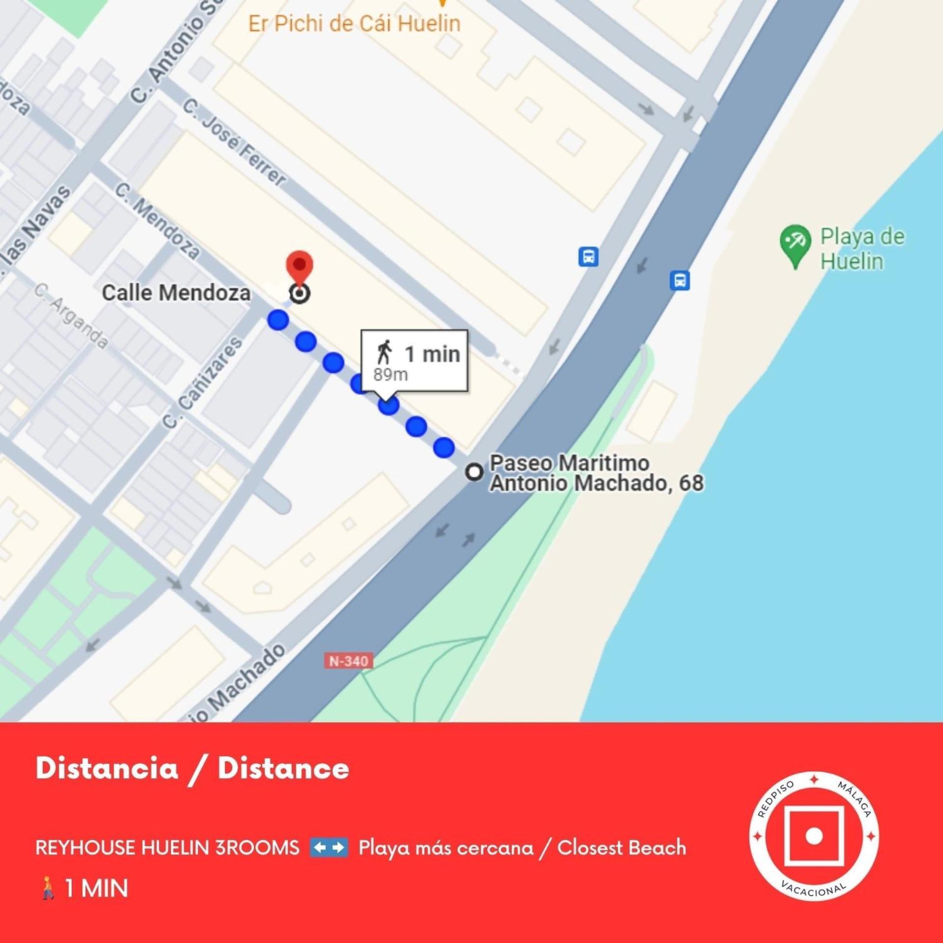 Reyhouse Huelin 3rooms Cerca De La Playa Con Ac Apartamento