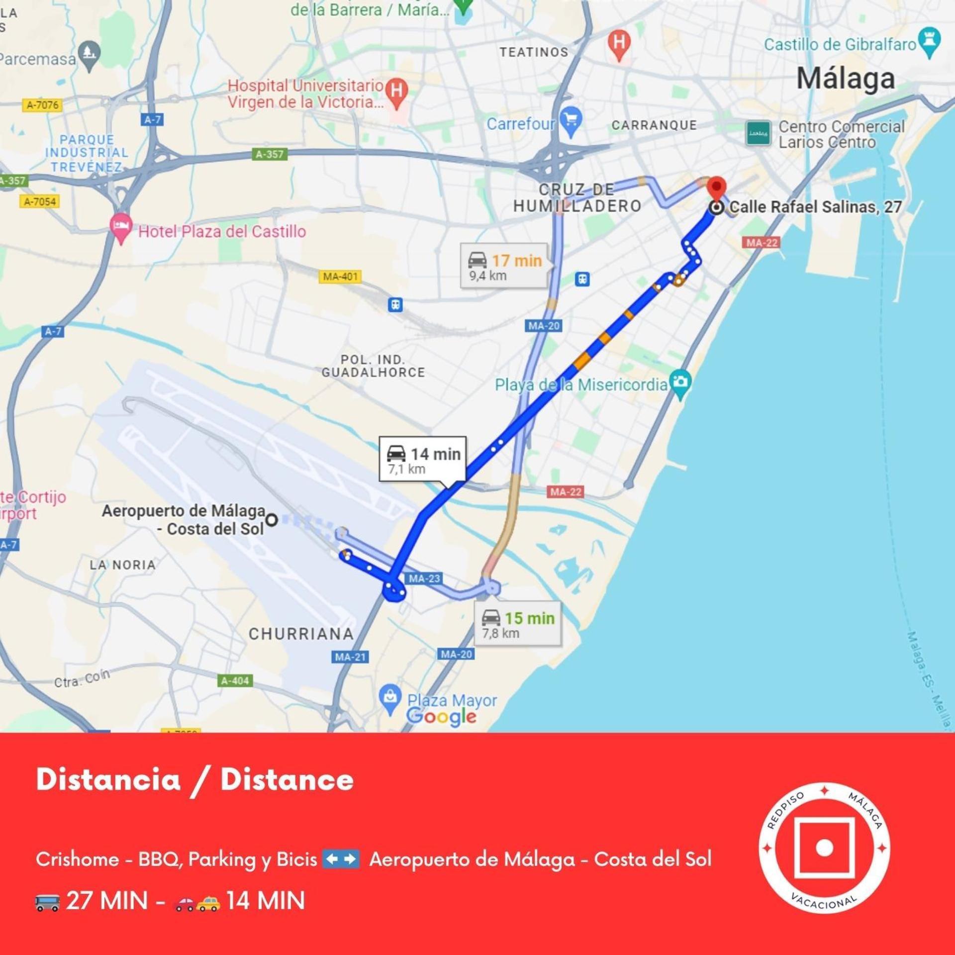 Crishome - Bbq, Parking Y Bicis Malaga