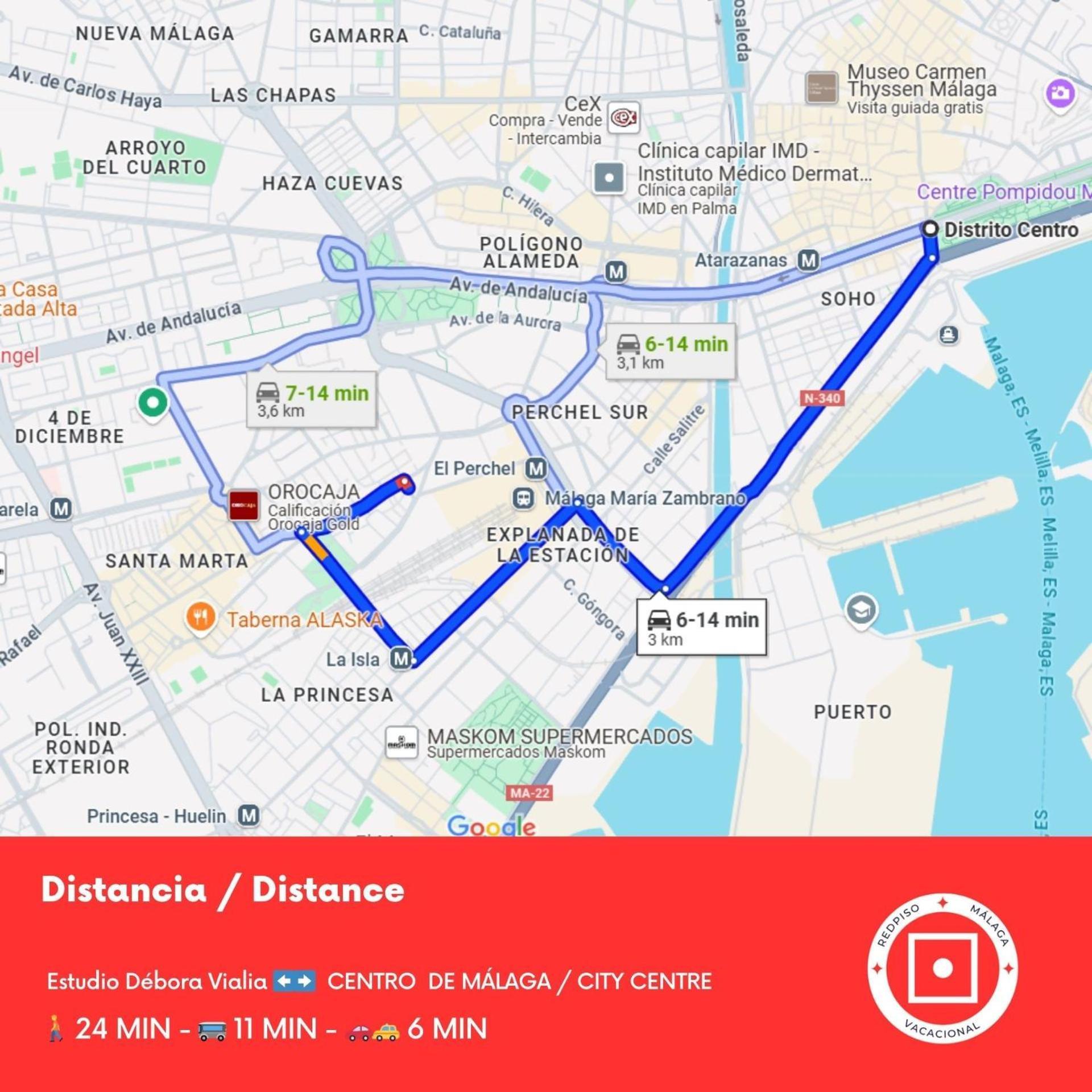 Estudio Debora Vialia A Pasos De La Estacion Apartment Málaga