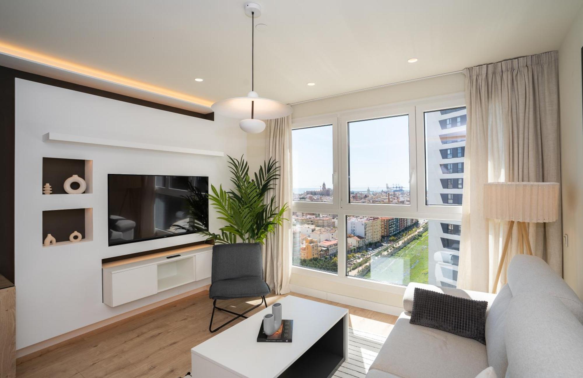 Sky View Design And Relax View With Free Parking Málaga