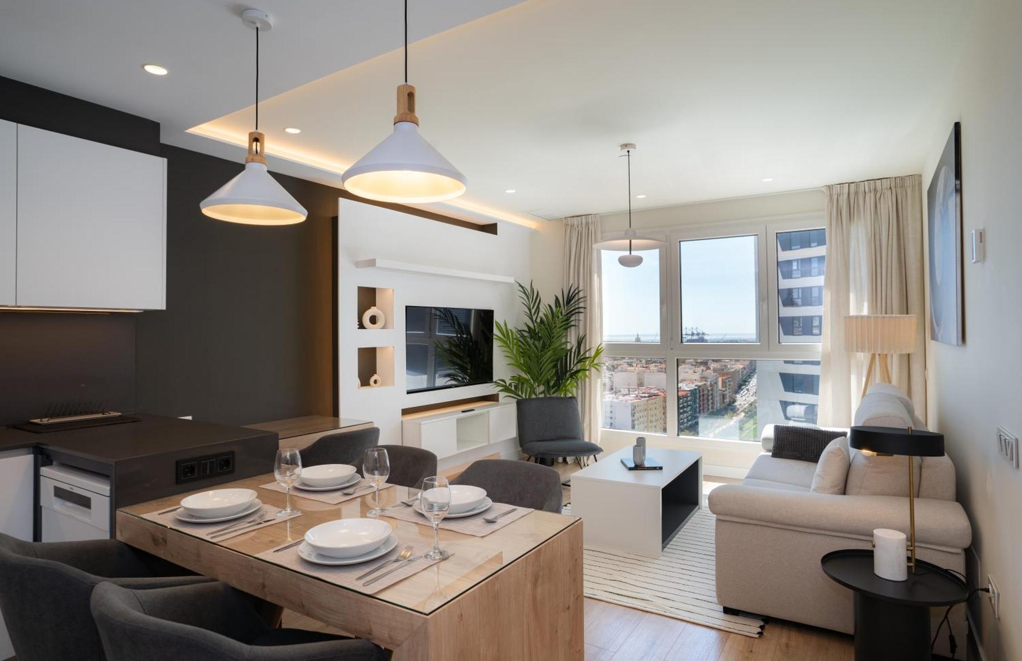 Sky View Design And Relax View With Free Parking Apartamento